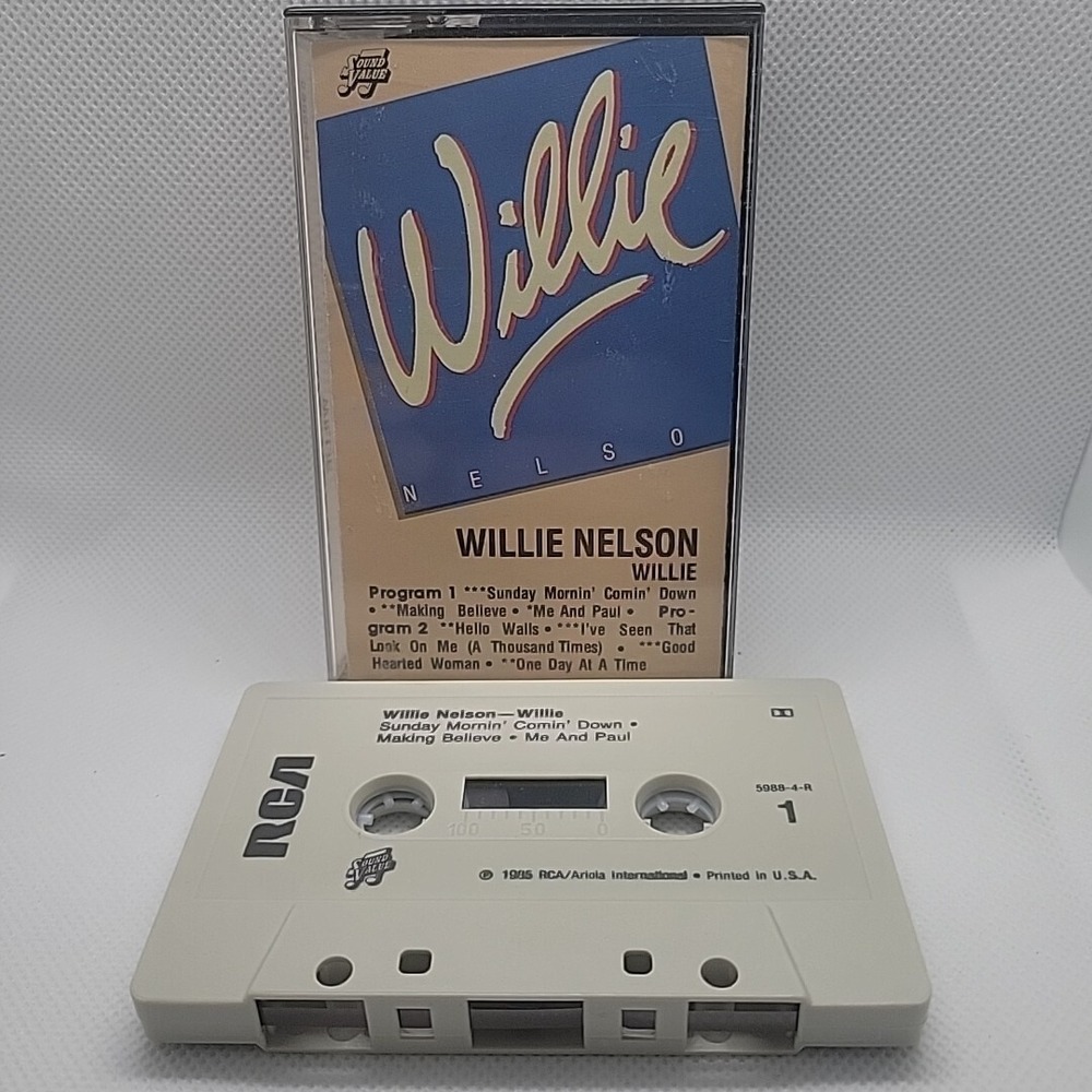 Willie Nelson Willie Cassette Tape RCA 5988-4-R Progressive Country Music